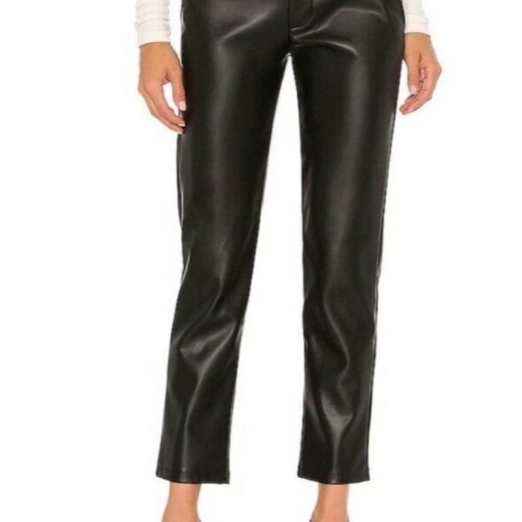 The Label - LBLC Black faux leather pants. Revolve. - Picture 4 of 5